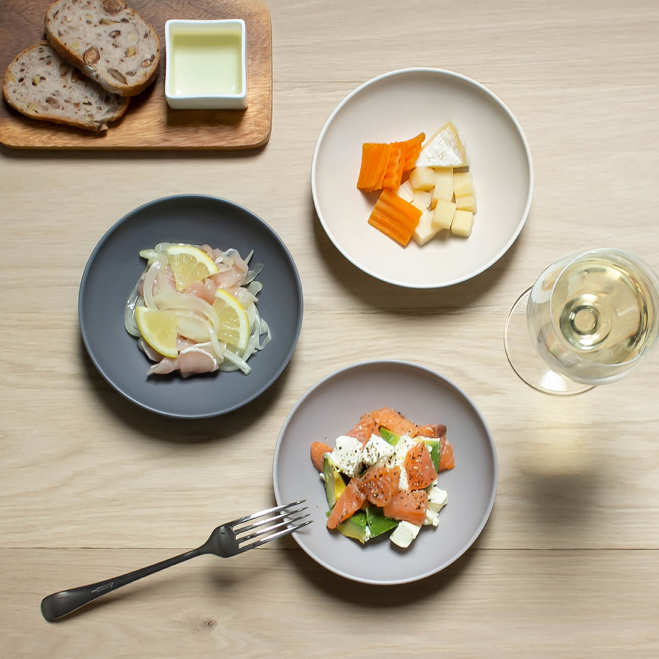 nikko食器｜晩酌皿3枚セット (リラックスカラー)｜プレート・深皿