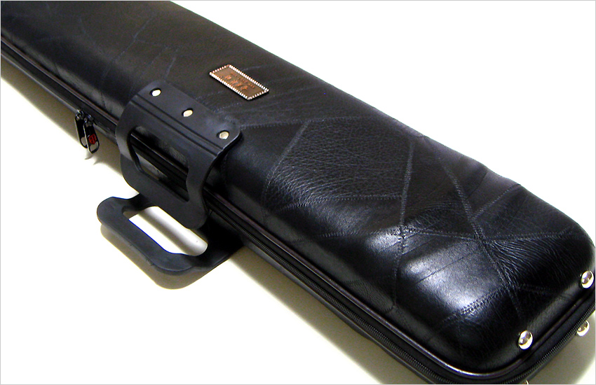 セミハード二胡ケース ブラック合皮モデル ［1本ベルト］ NCSBKG-01
