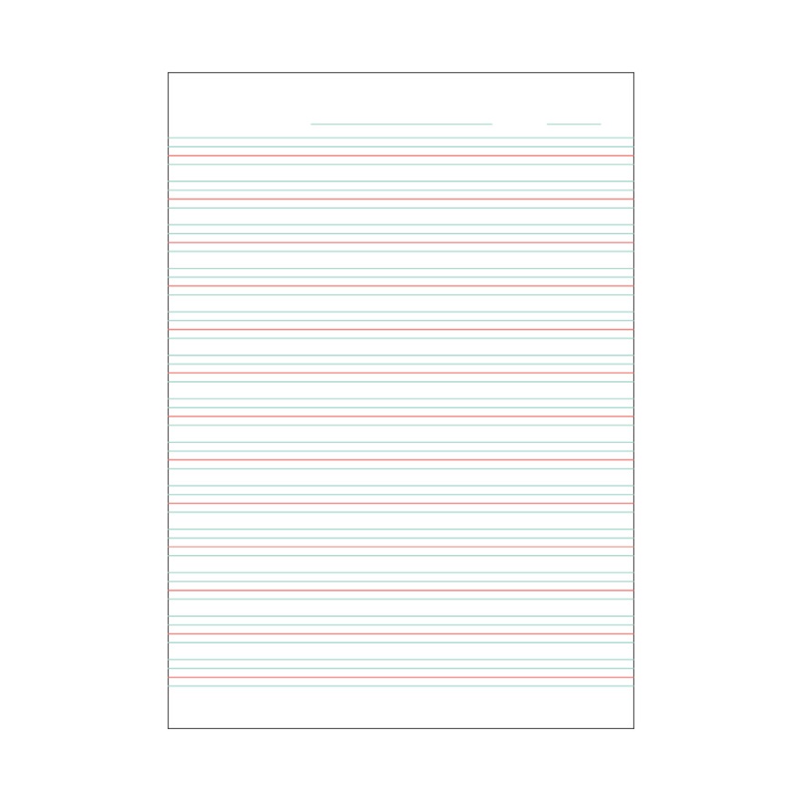 スヌーピー特殊罫 セミB5 英習罫 13段 | 日本ノート株式会社