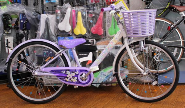 ブリヂストンの女の子用自転車エコパルのラベンダーが入荷いたしました。