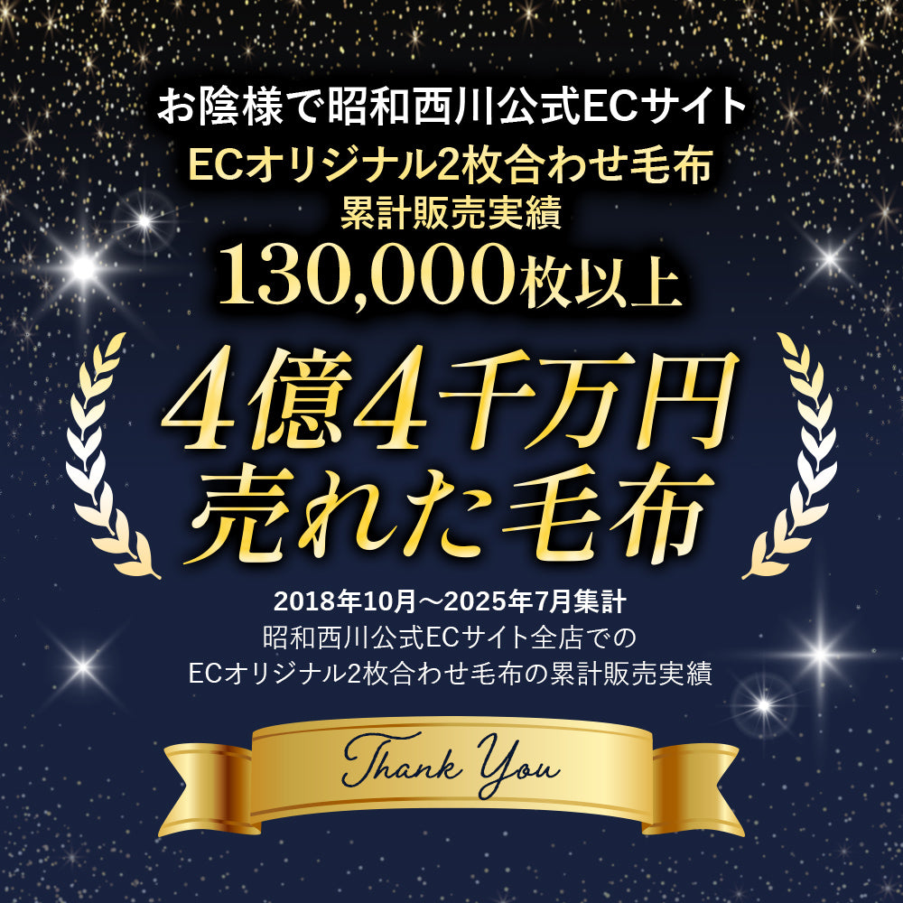 衿付き2枚合わせマイヤー毛布 /ネットオリジナル（クロス） – 西川