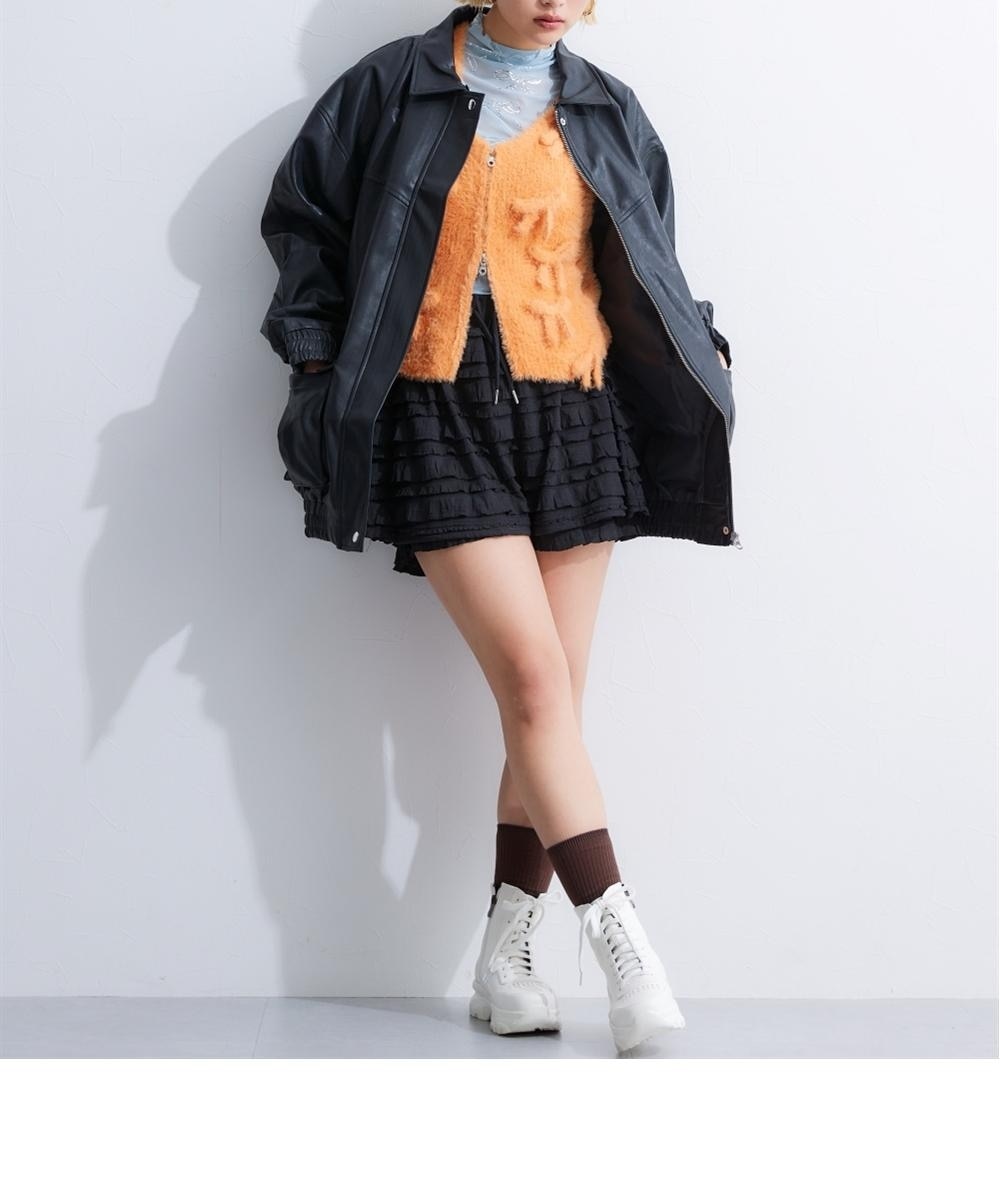 2WAYフェイクレザージャケット 通販【ニッセン】