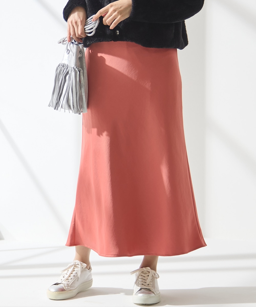 サテンマーメイドスカート＜大きいサイズ有＞【OtonaSMILE】 通販