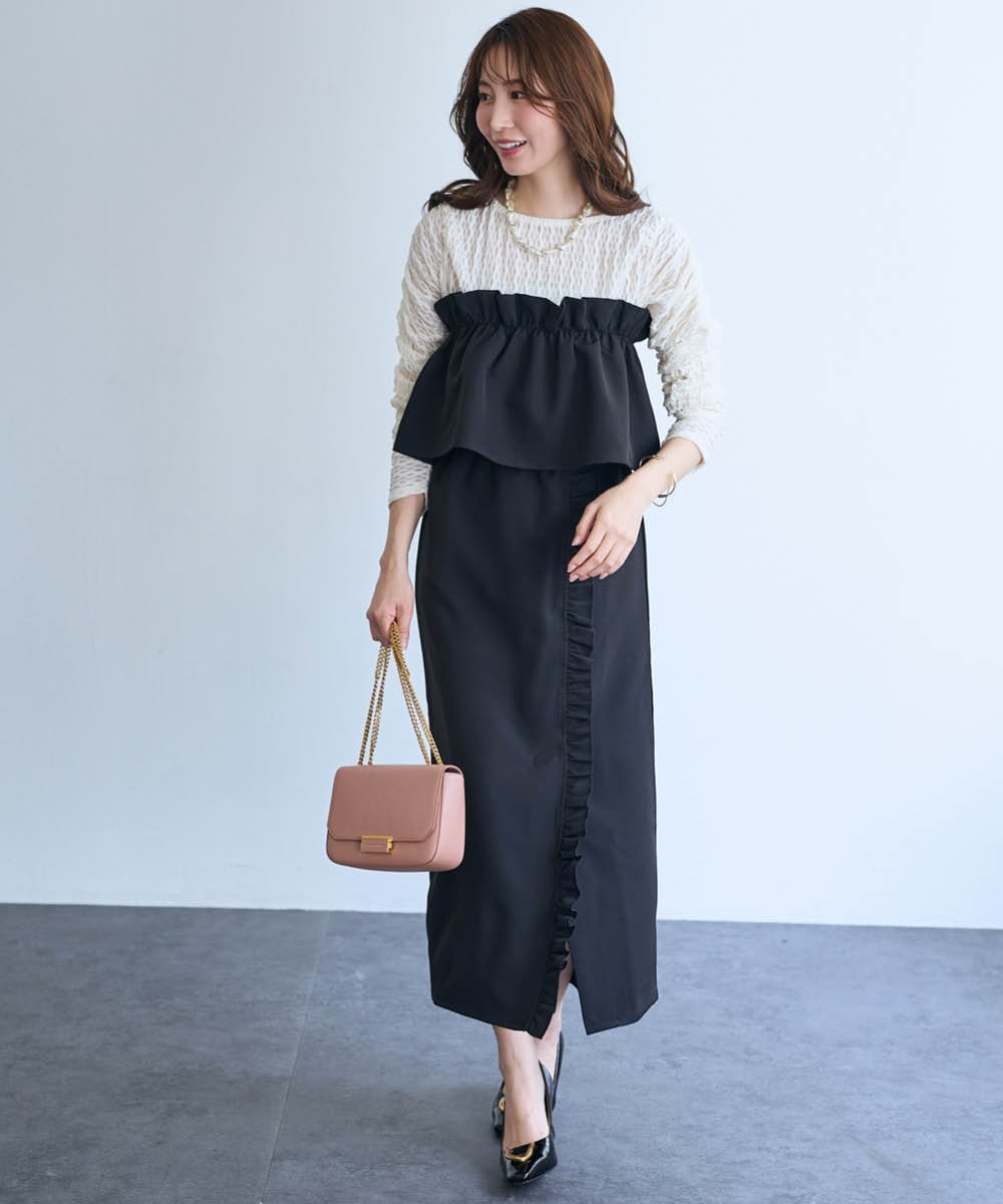 2点セット（フリルビスチェ+スカート）＜大きいサイズ有