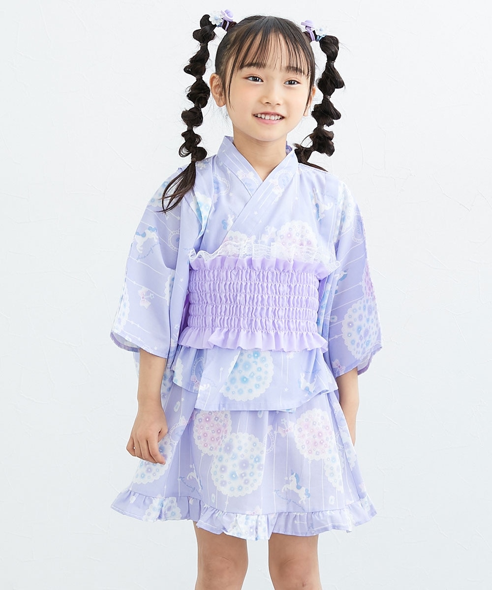 2WAY浴衣ドレス（浴衣上下＋作り帯）（女の子） 通販【ニッセン】