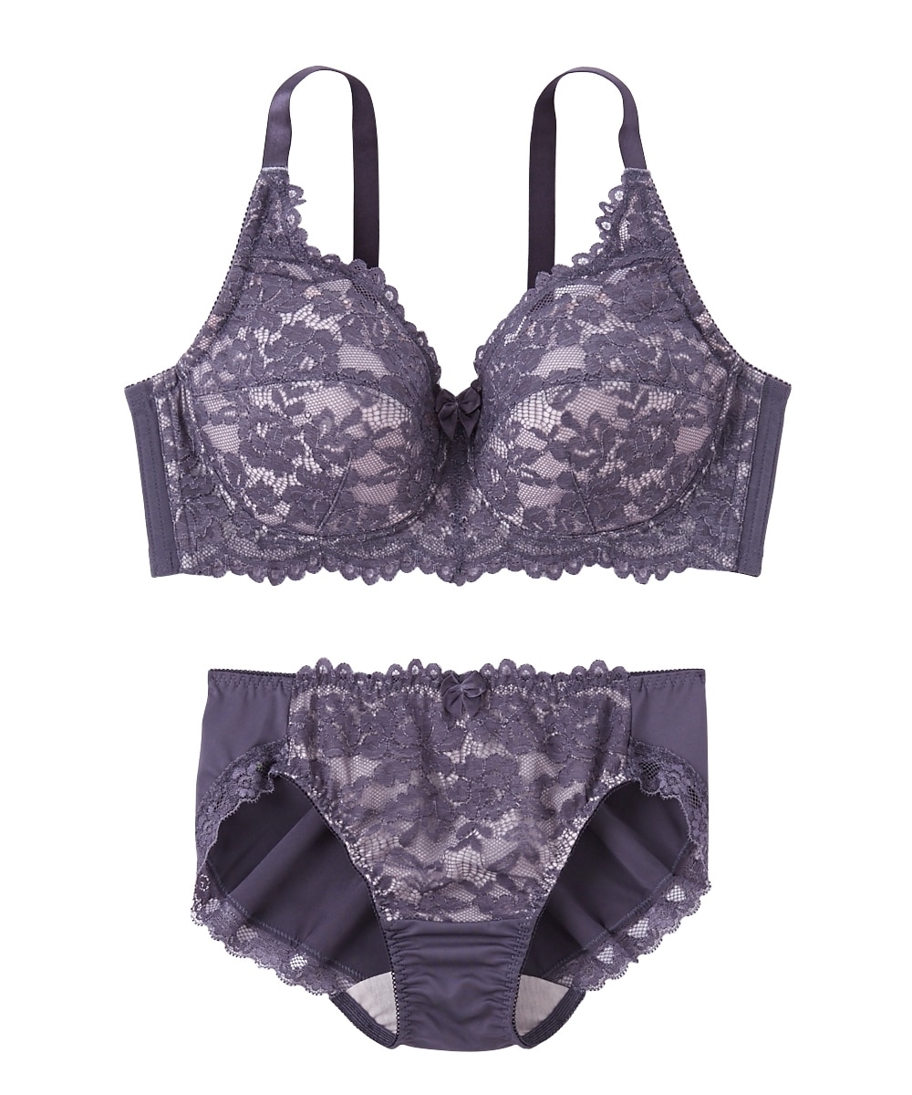 ノンワイヤーフルカップブラジャーショーツセット（トリンプ）（n