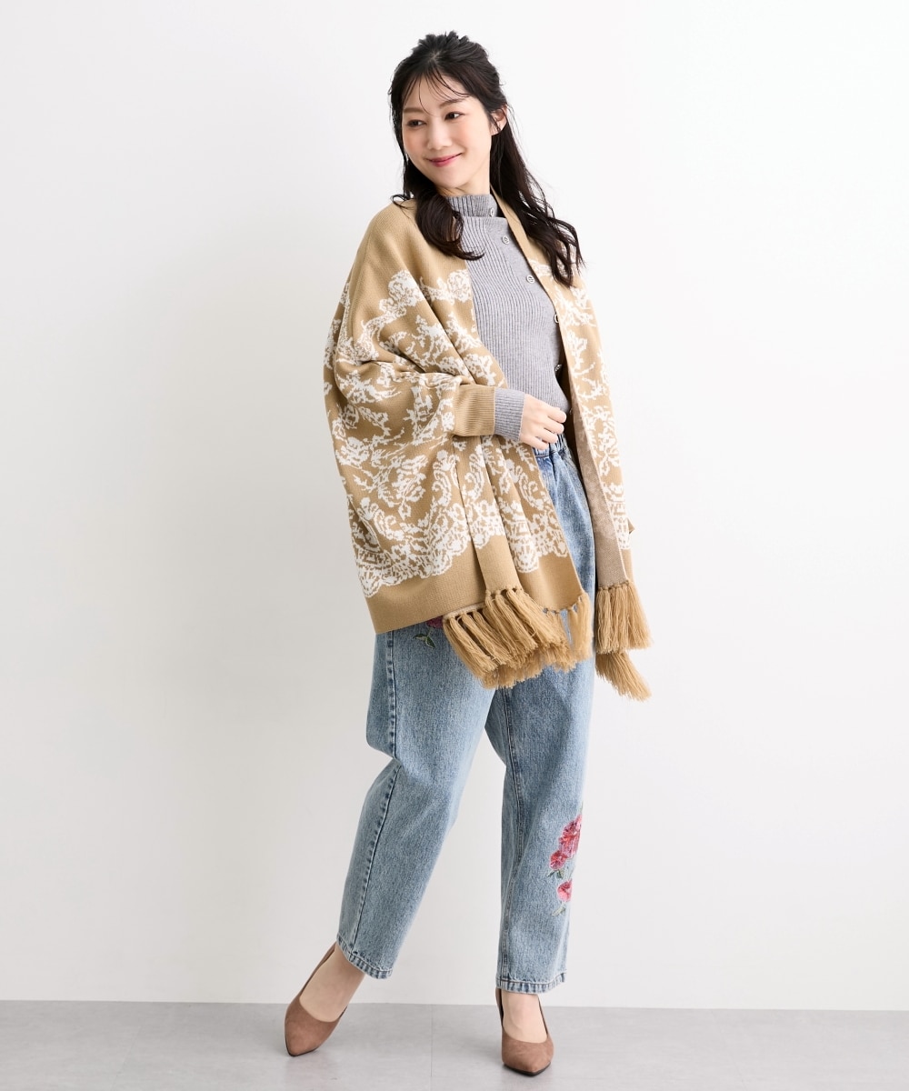 カーディガンにもなるニットストール【Hana服】 通販【ニッセン】