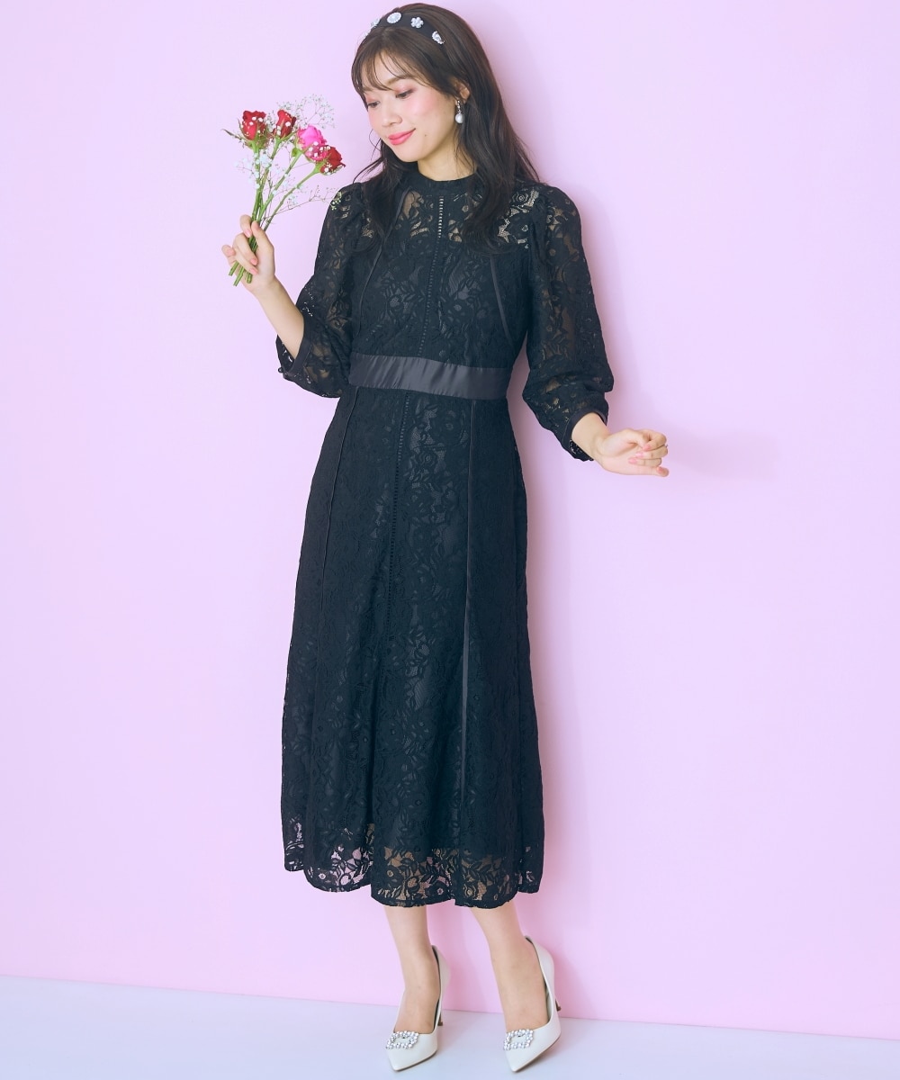 大きいサイズ＞レース花柄ワンピース marun 通販【ニッセン】