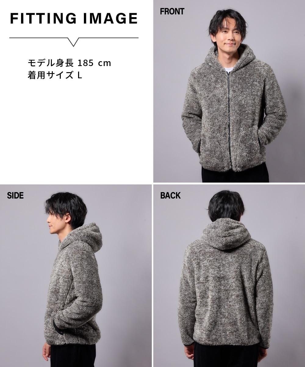 ふわもこボアフリースジップパーカー【大きいサイズ有】 通販【ニッセン】