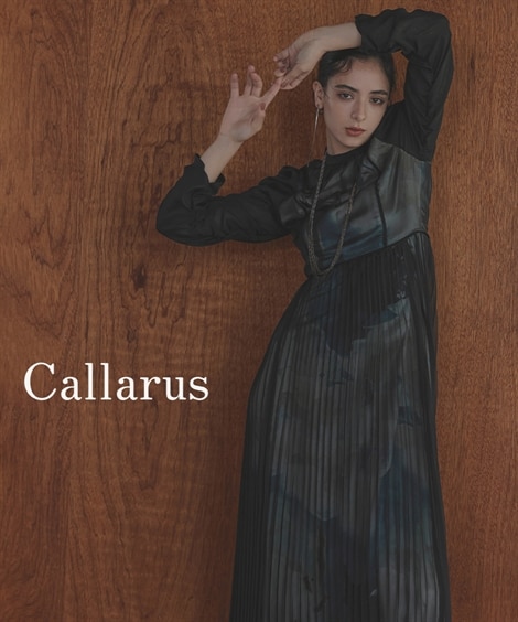 結婚式・パーティー・オケージョンドレス】プリント重ねシフォン