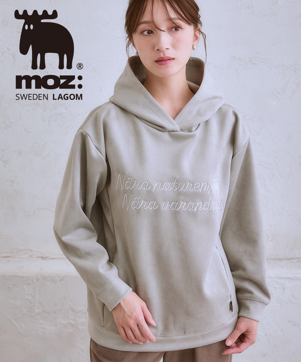 moz(モズ)スエード調フーディートレーナー＜大きいサイズ有＞ 通販