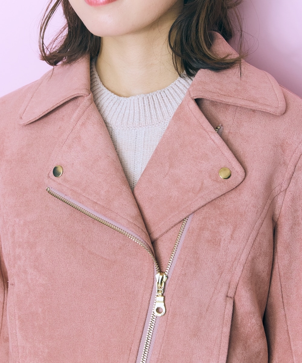 大きいサイズ＞スエード調ライダースジャケット marun 通販【ニッセン】