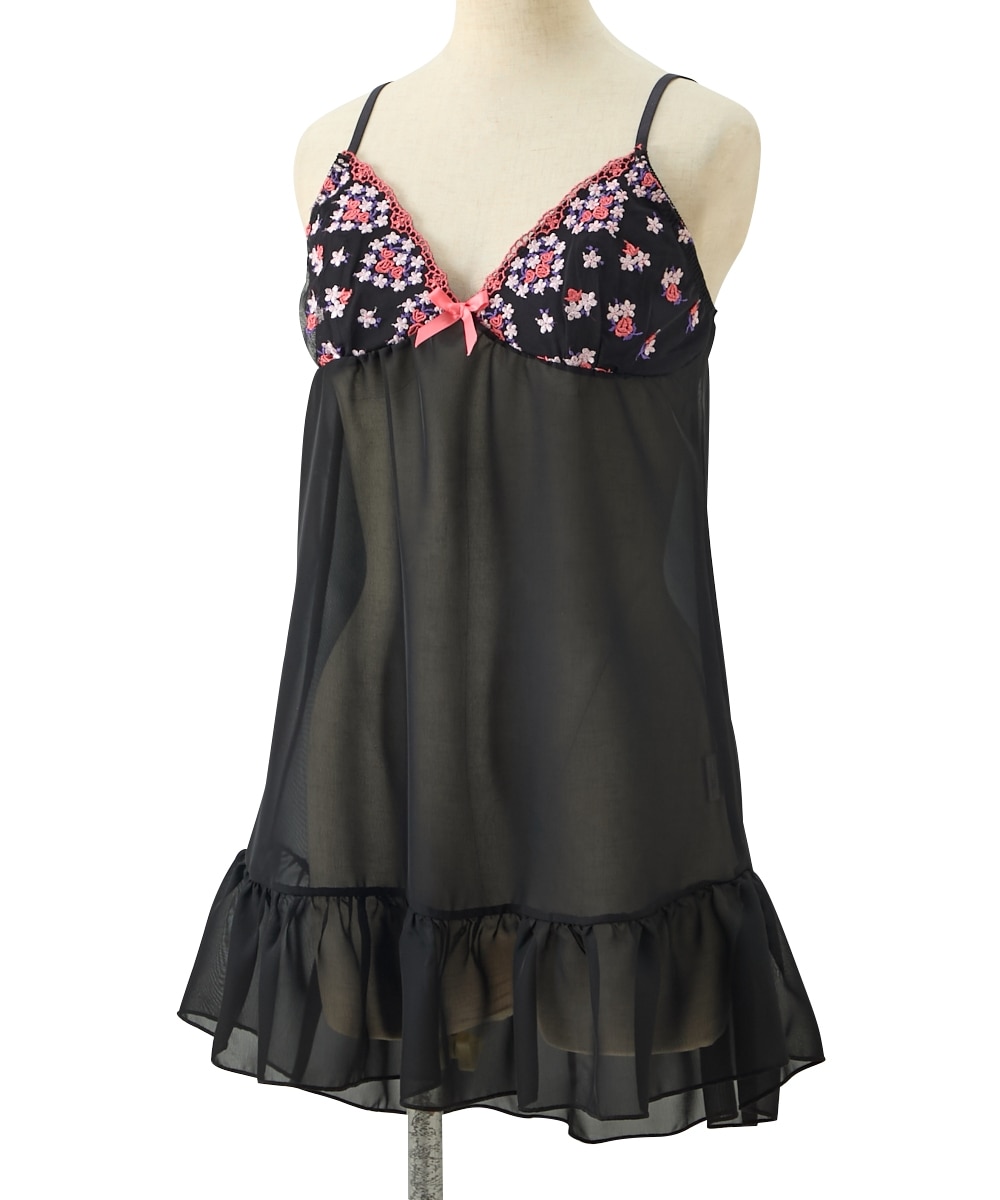 MTF】ジョーゼット刺しゅうレースキャミソールMTFスリップ 通販