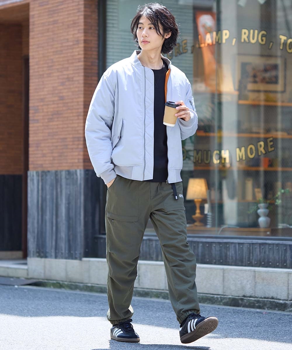 吸湿発熱中綿入ミリタリーブルゾン【大きいサイズ有】 通販【ニッセン】