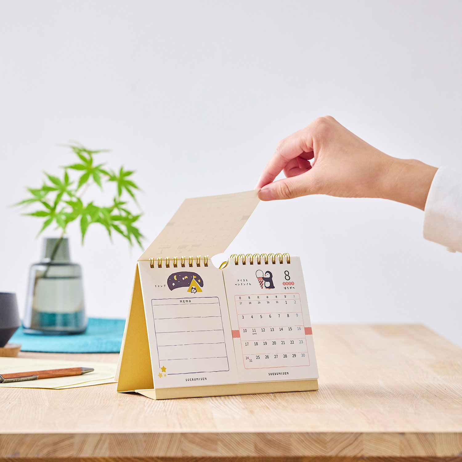 古川紙工 そえぶみ箋（卓上）｜卓上カレンダー｜カレンダー｜商品を