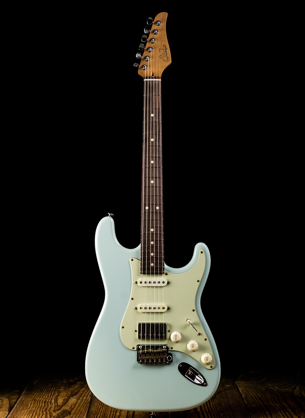 Suhr Classic S Antique HSS Roasted - Sonic Blue