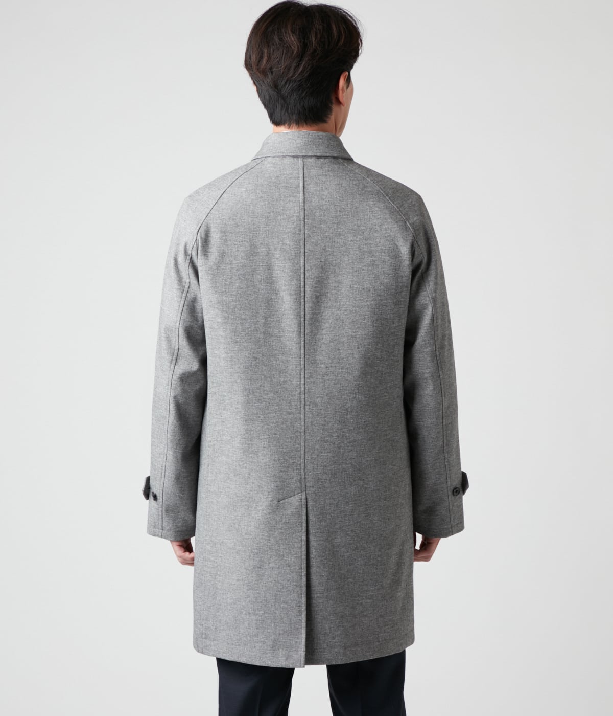 ストレッチ】サージ セミロングステンカラーコート(16383309-2024