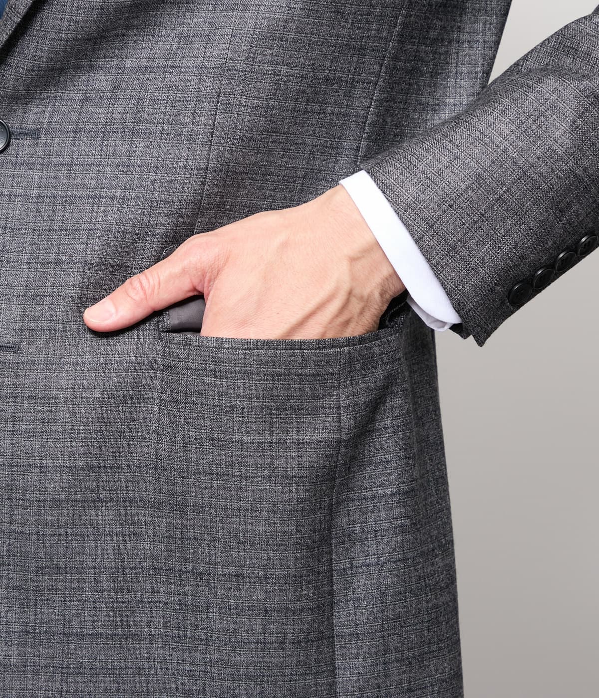 ストレッチ】PREMIUM ミルドチェック ジャケット(セットアップ対応