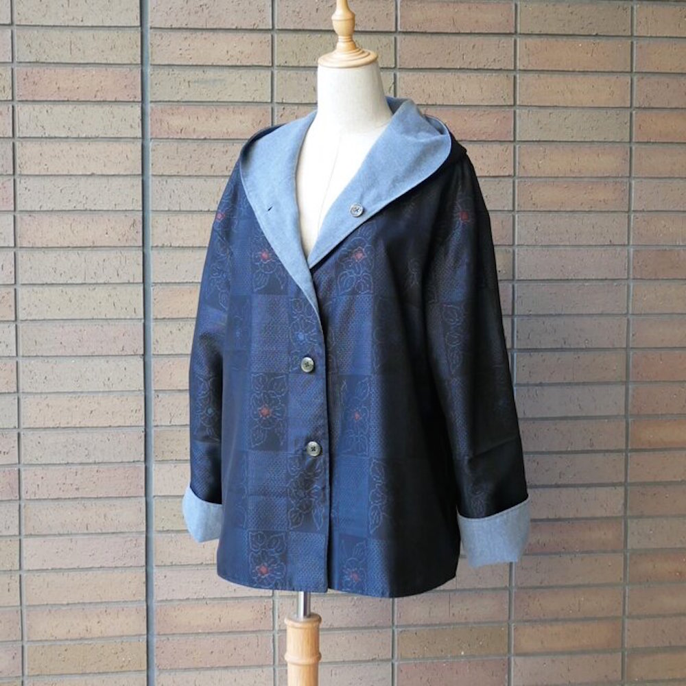 着物リメイク【ロングコート】：Potu【にゃん太通販】