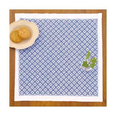 Hitomezashi Sashiko Stitching Sampler - Juji Hanazashi (1016