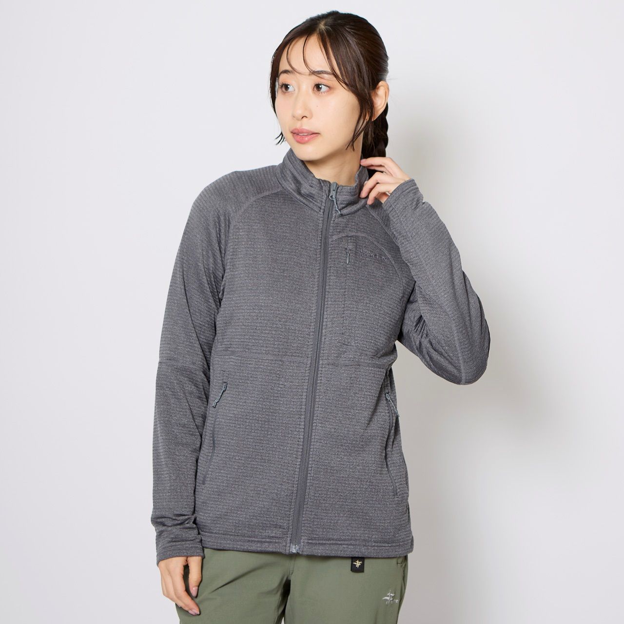 Foxfire - TS EXストレッチグリッドフルジップ/グレー | ラスエ