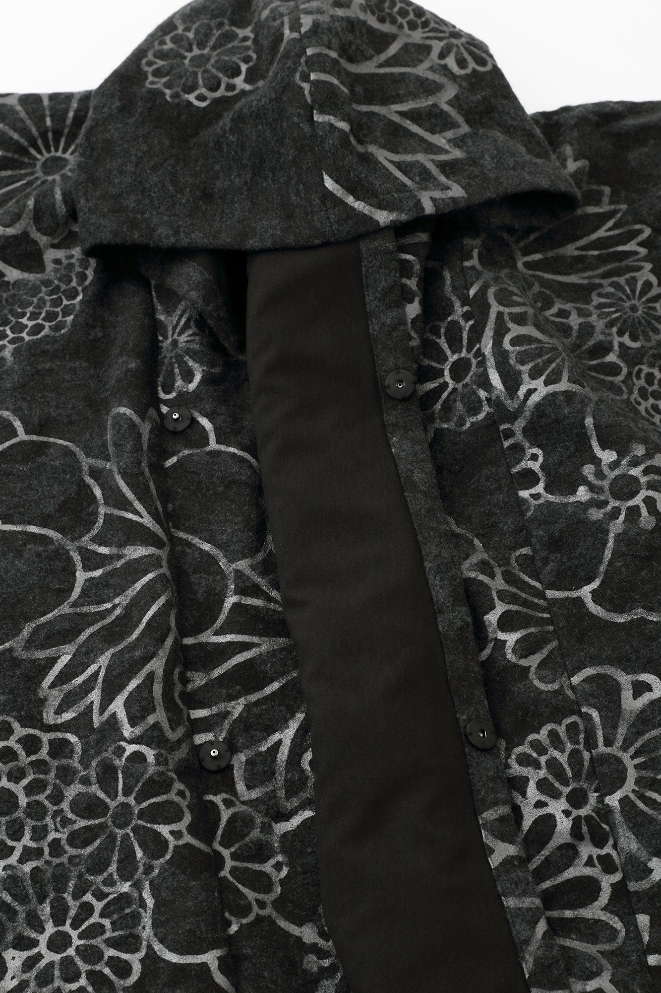 ウールジャカール 頭巾外套（ずきんがいとう） 袷（あわせ）2.0／金襴