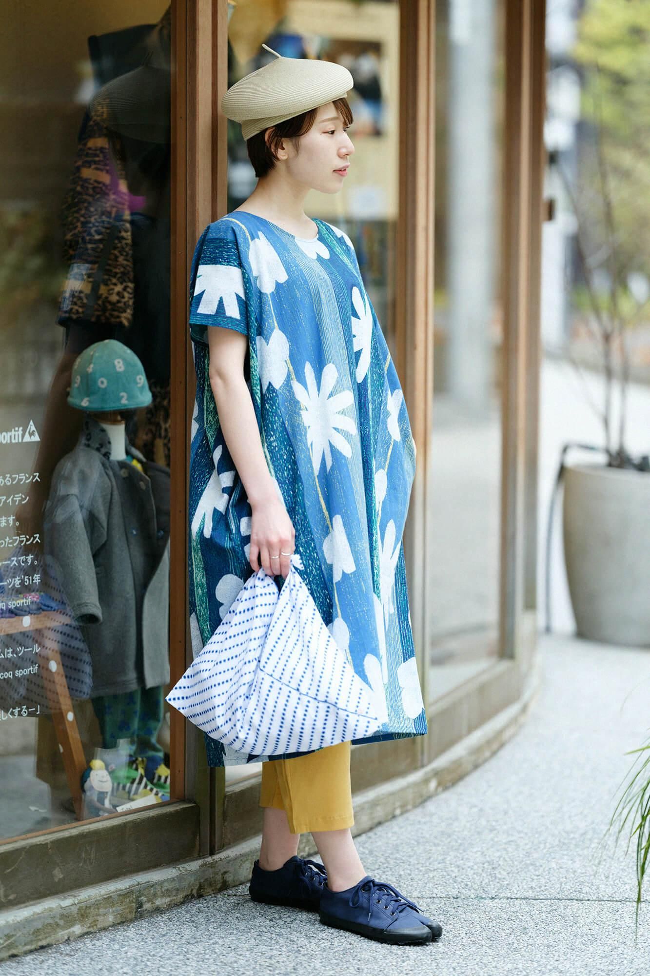 有松鳴海絞 小巾折／張正豆絞り