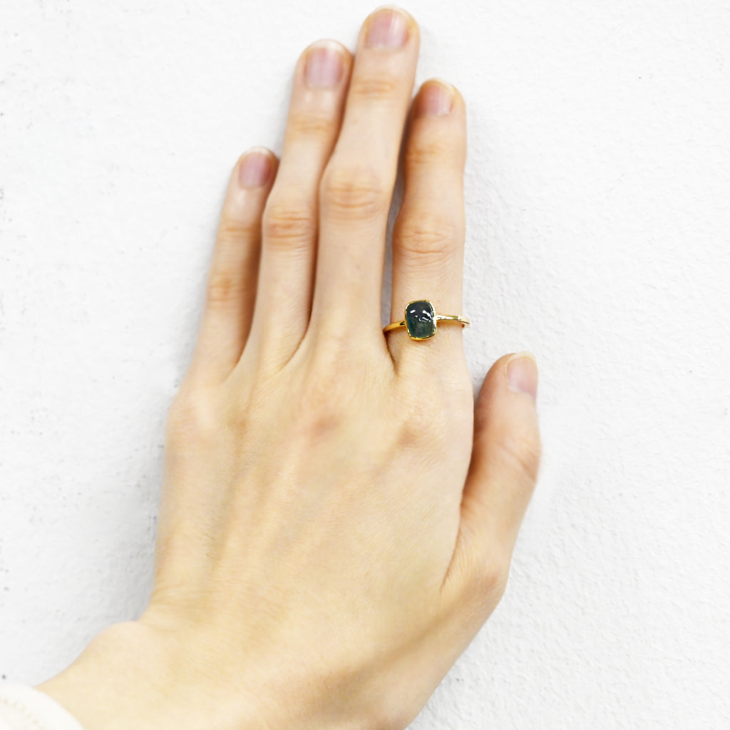 1点物 グランディディエライトリング13号【K18YG】 – sowi