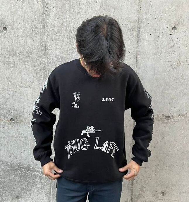 2PAC TATOO SWEAT クルーネックスウェット-シカリオ カルテル 通販