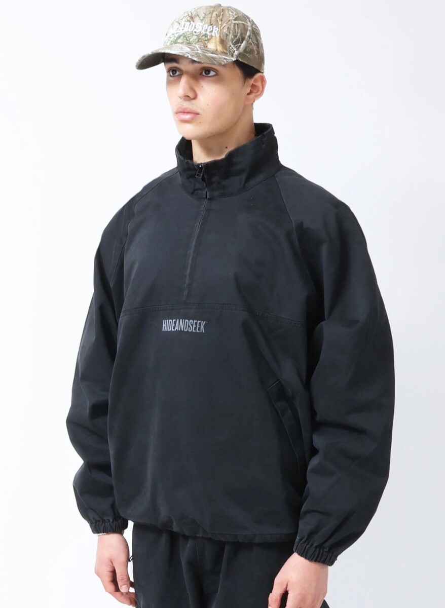 Half Zip Jacket(Pigment Dye) ハーフジップジャケット-ハイドアンド