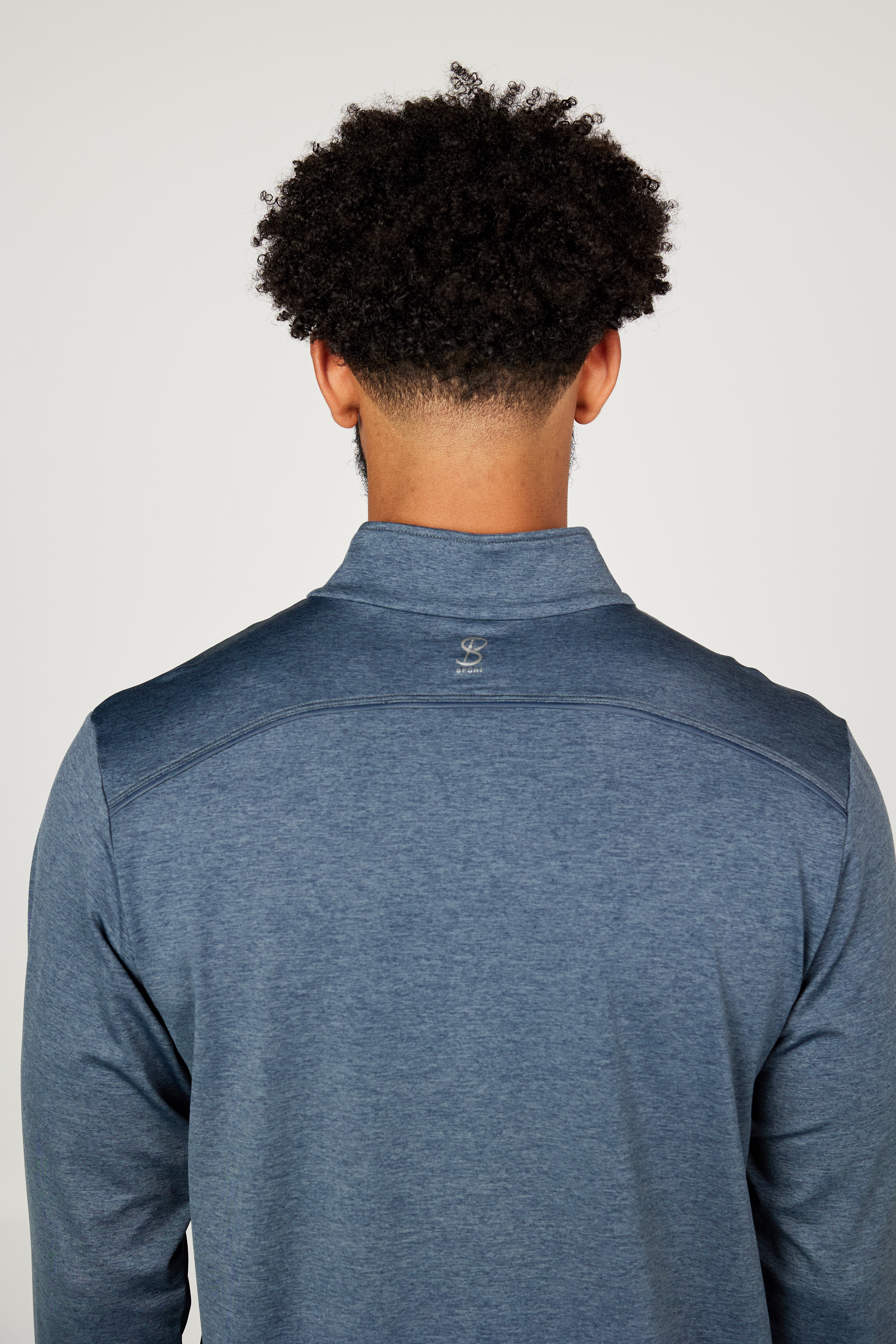 Men's Quarter Zip Tennis Long Sleeves Top by Sofibella