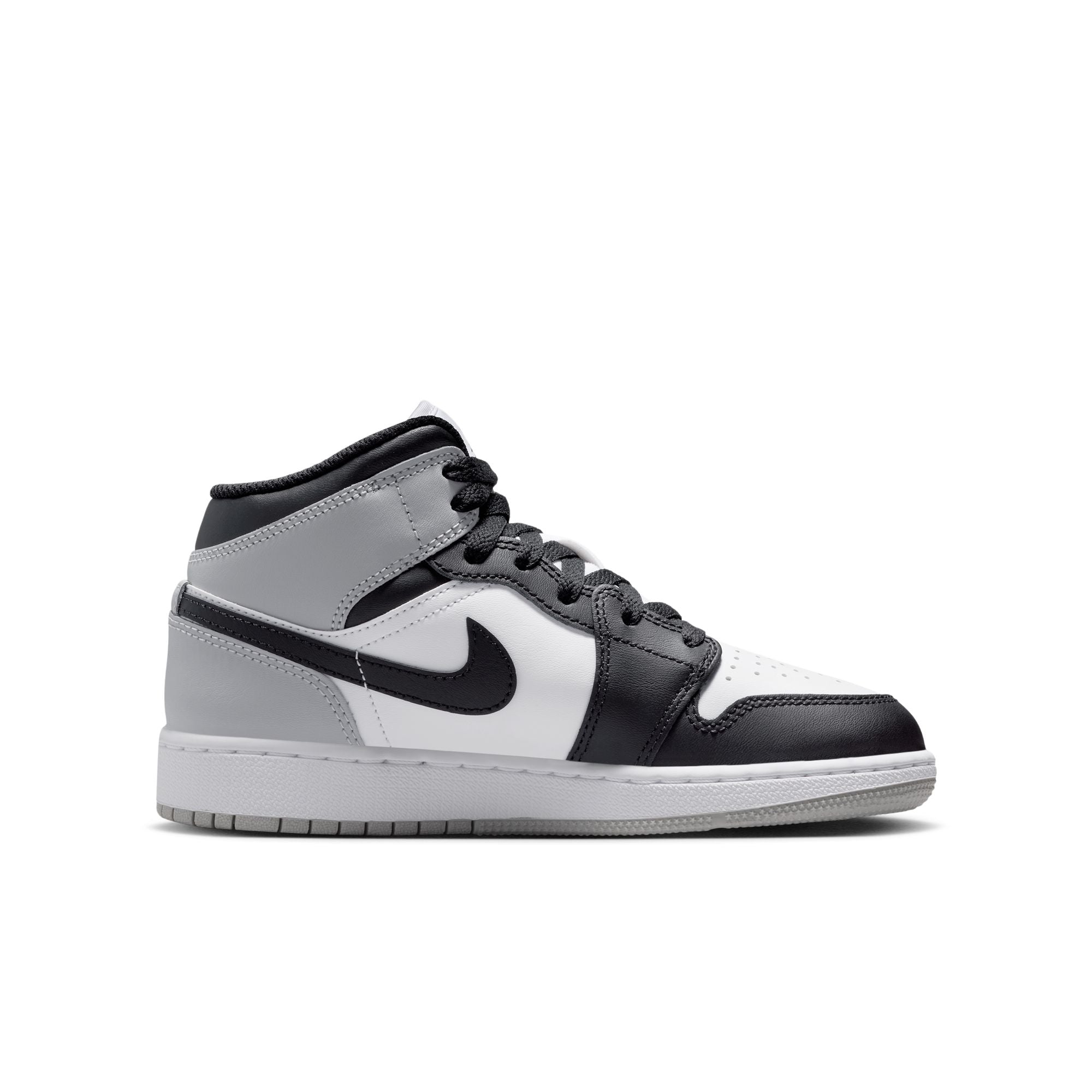 Youth Air Jordan 1 Mid 'White/Black'