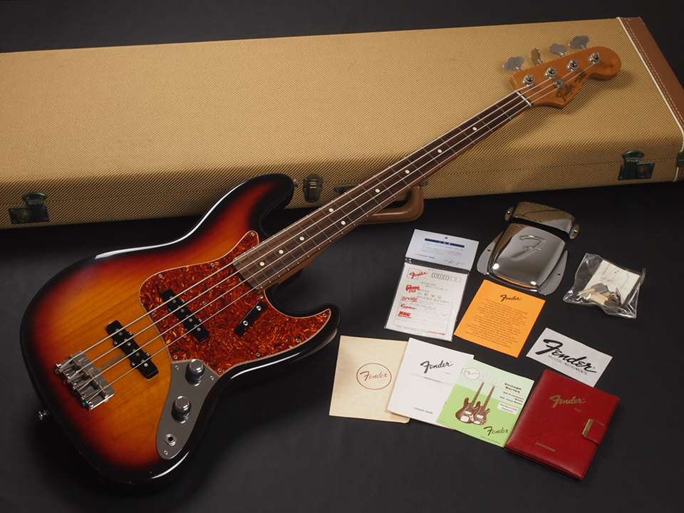Fender American Vintage '62 Jazz Bass Stack Knob 3Tone Sunburst