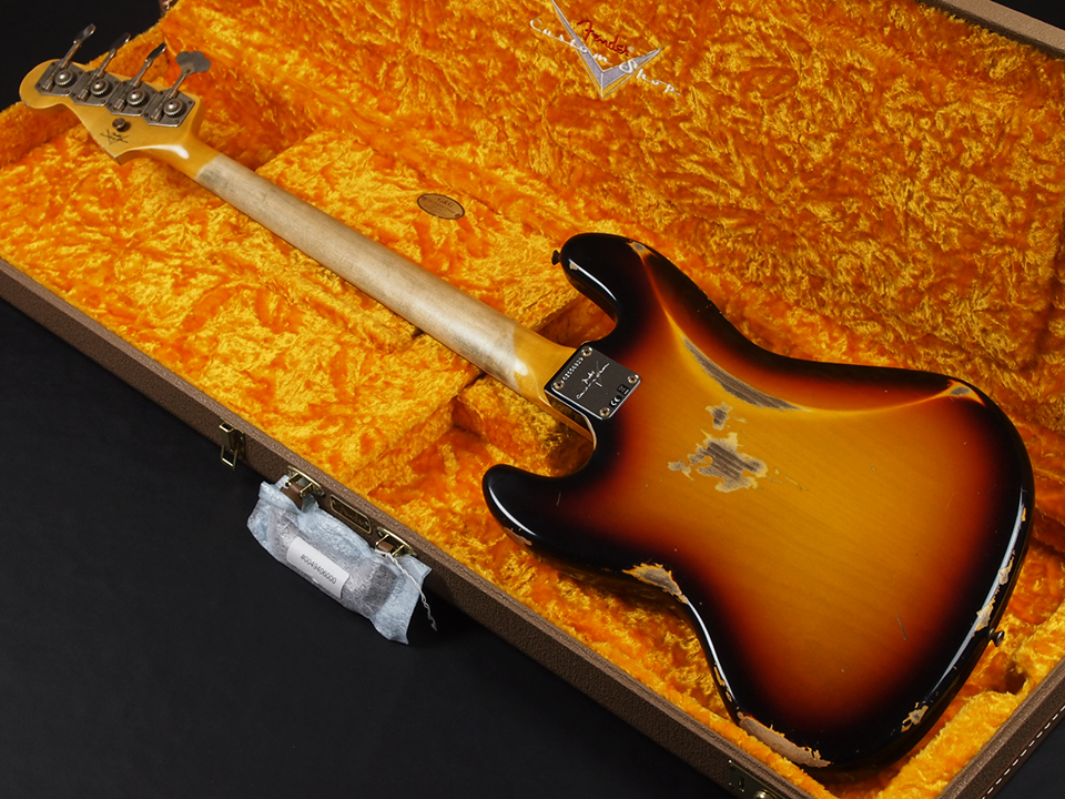 Fender Custom Shop 1961 Jazz Bass Heavy Relic 3-Color Sunburst