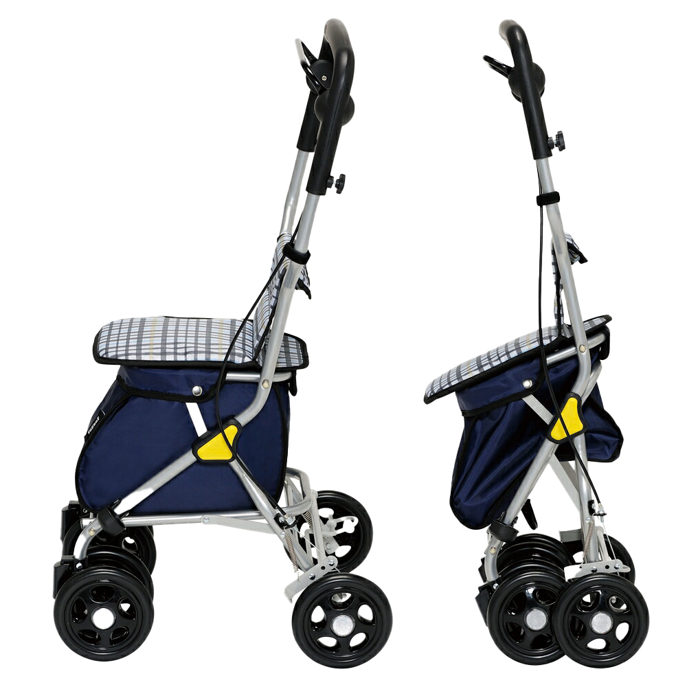 幸和製作所 TacaoF ルミド ミドルタイプ チェックブラック シルバーカー