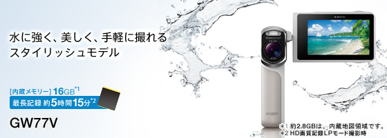 HDR-GW77V 特長 : 高画質技術 | デジタルビデオカメラ Handycam