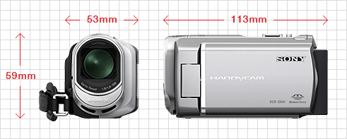 DCR-SX41 特長 : 60倍ズーム・コンパクトボディ | デジタルビデオ