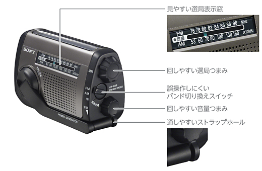 ICF-B88 特長 | ラジオ／CDラジオ・ラジカセ | ソニー