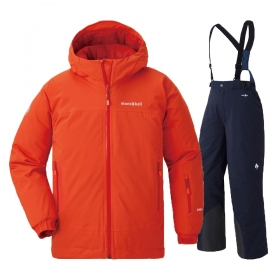 montbell/モンベル/パウダーステップジャケット上下セット Kid's PKの