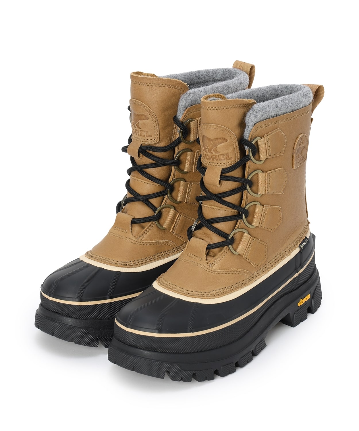 カリブーホライゾン ゴアテックス(22.5 Caribou Buff Black)│SOREL