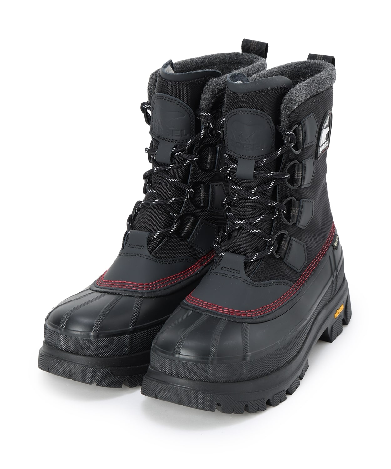 カリブーホライゾン ゴアテックス(25 Black Bright Red)│SOREL