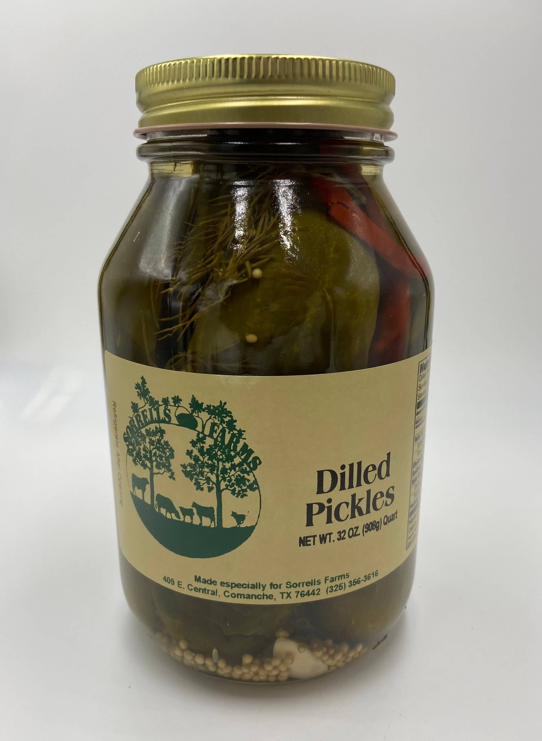Dilled Pickles 32 oz – Sorrells Farms