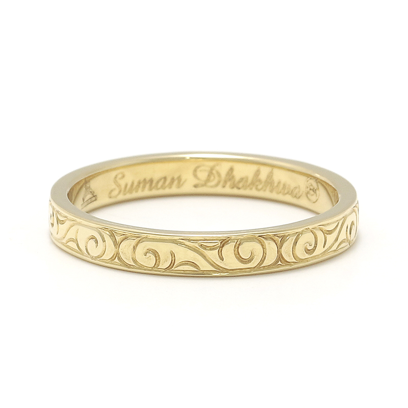 Suman Dhakhwa（スーマンダックワ） 18K Eternal Carving Ring（18K