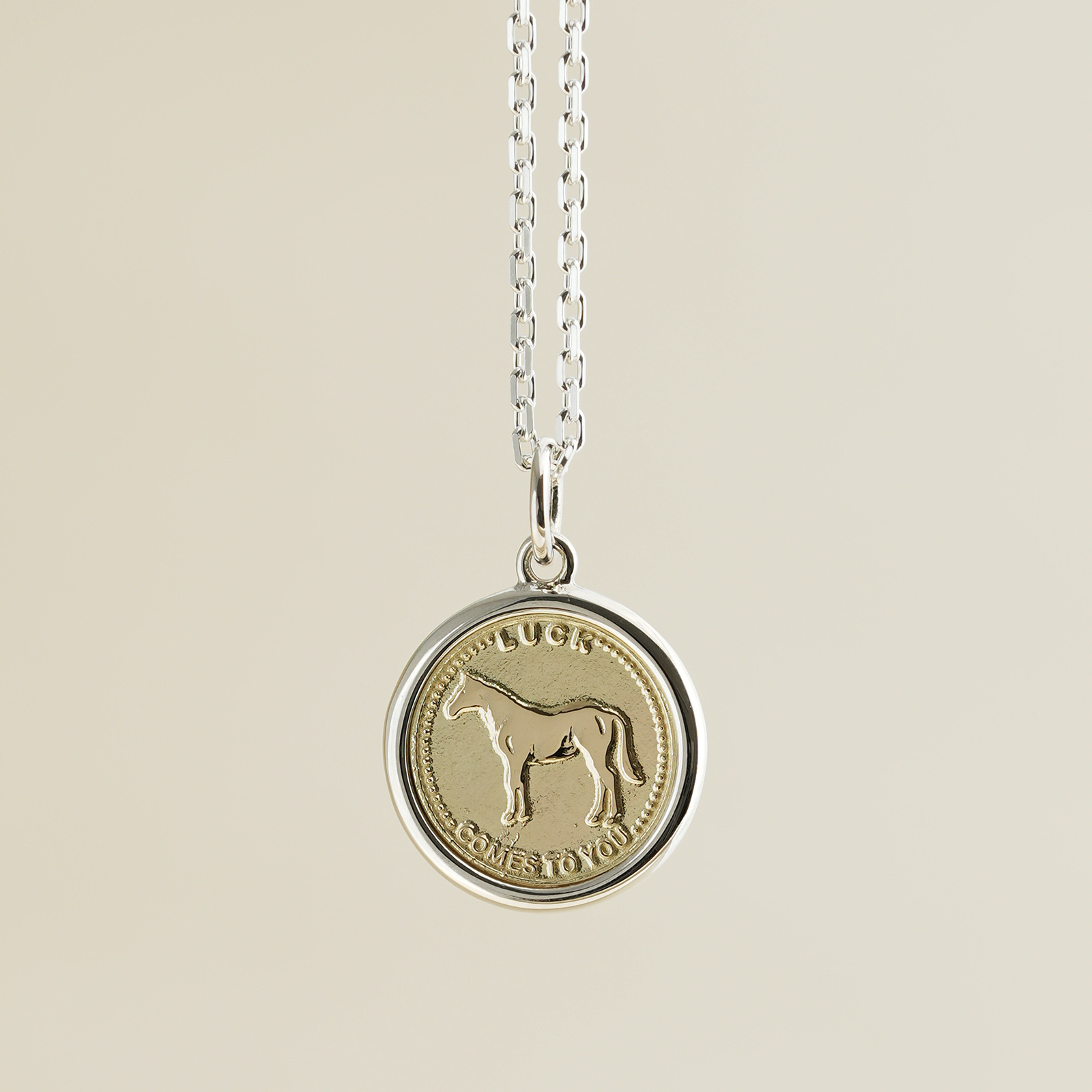 SYMPATHY OF SOUL（シンパシーオブソウル） Frame Horse Coin Pendant