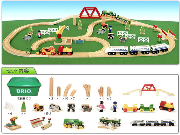 BRIO（ブリオ） 限定BRIOスペシャルセット（収納BOX付き） BRIOレール