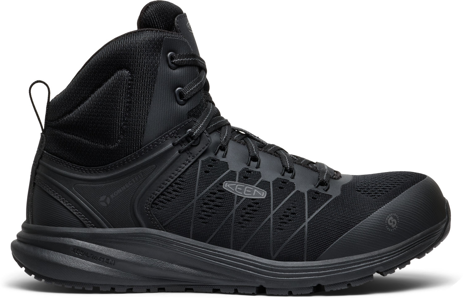 Male KEEN Utility Men's Black/Raven Vista Energy SG Mid Composite