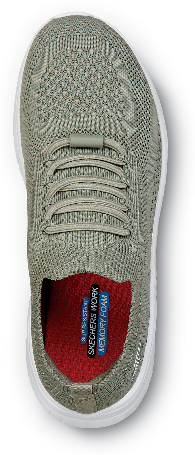 SSK108284OLV Women's Emma Knit MaxTRAX® Soft Toe Slip-On Athletic