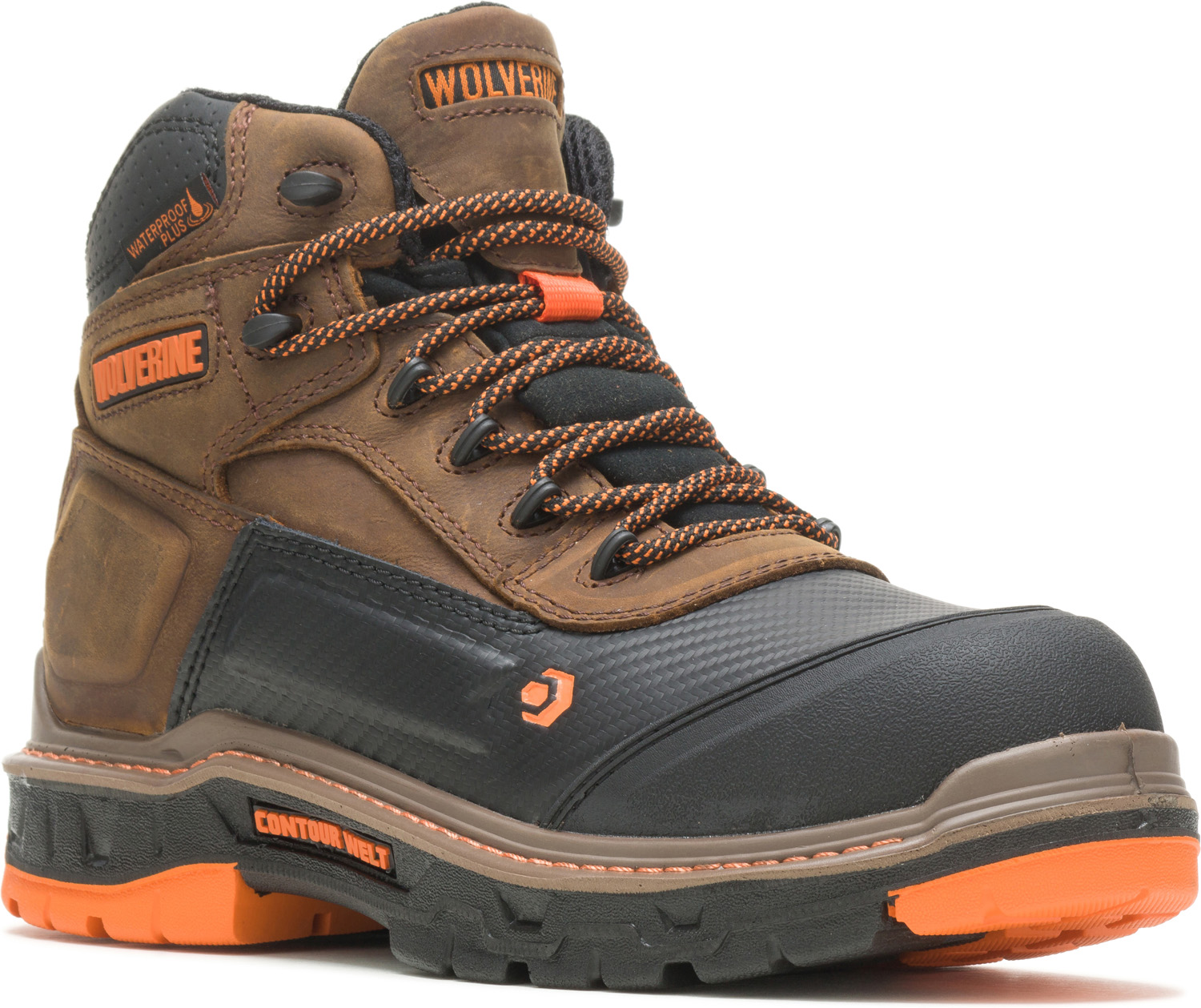 Male Wolverine Wolverine WW10717 Overpass, Men's, Brown, Comp Toe