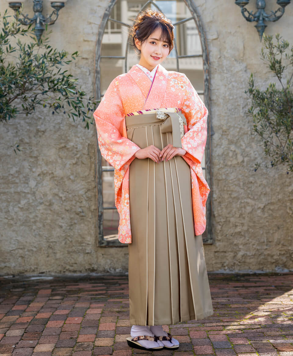 レンタル着物P00056×袴BLD927 | 【京都さがの館】卒業式袴レンタル