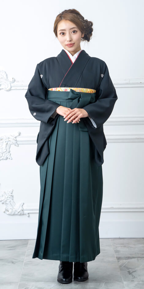 レンタル着物DDD849×袴KIB051 | 【京都さがの館】卒業式袴レンタル